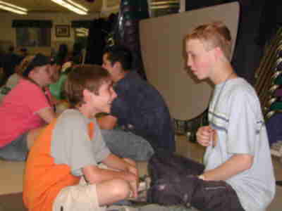 Ben and Greg doing some improv