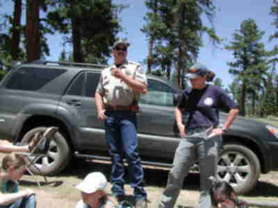 Nick and Sheri from the Colorado Division of Wildlife