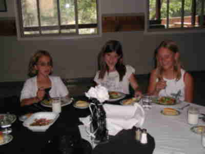 Danielle, Melanie and McKayla at the Black and White dinner