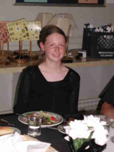 Corinne at the Black and White dinner