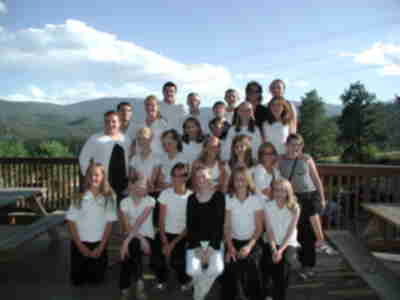 The Wildlife Biology group all dressed up