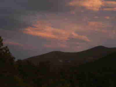 Sunset on Thursday evening