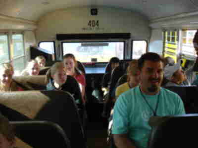 The back of the bus