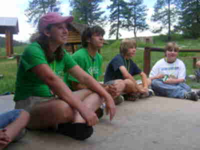 Listening to Kayla's instructions