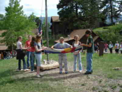 Monday afternoon flag ceremony