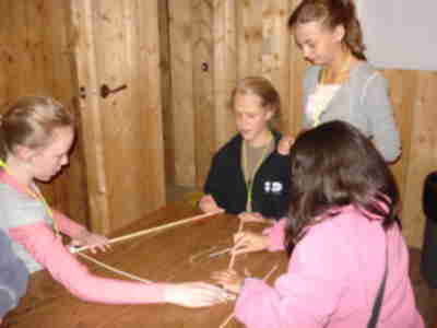 Building the tail for our bird