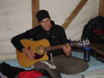 Brian helping us out with the entertainment