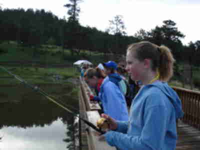 Fishing off of the dock