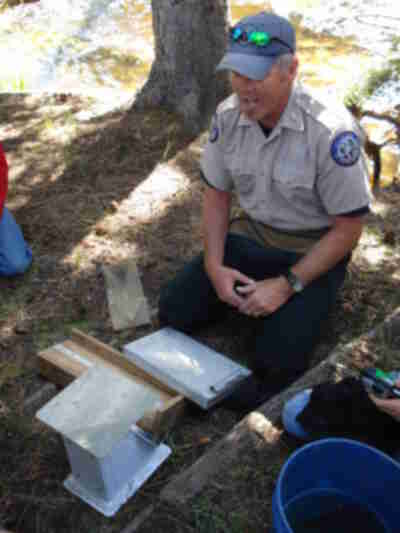 Paul discussing the data we will collect from the caught fish and how it's used in managing populations