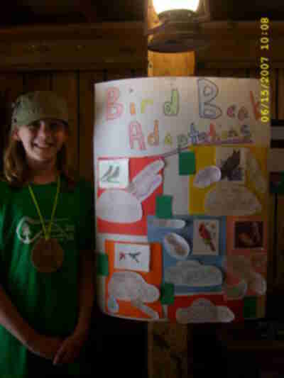 Ali and her poster