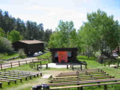 The Amphitheater from the porch of the Wildlife Building