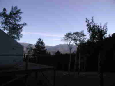 The girls' tent in the Upper Meadow