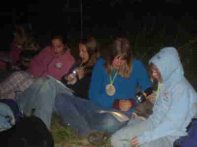 Janie, Steph, Mackenzie and Erin singing