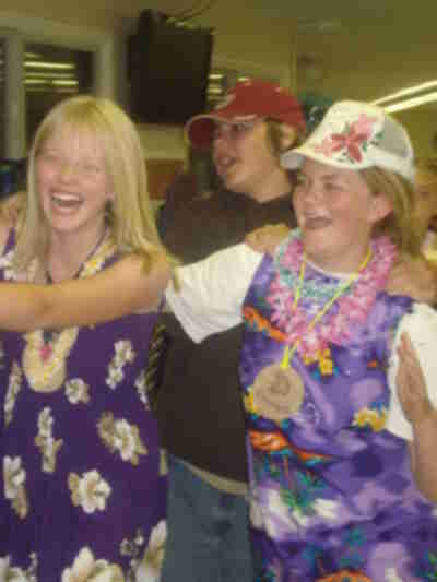 Elizabeth enjoying the conga line