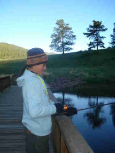 Taryn fishing