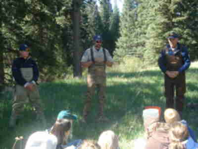 Greg, Nick and Paul with the Colorado Division of Wildlife